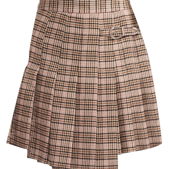 Maje Jiho Houndstooth Pleated Skirt - Picture 2 of 5